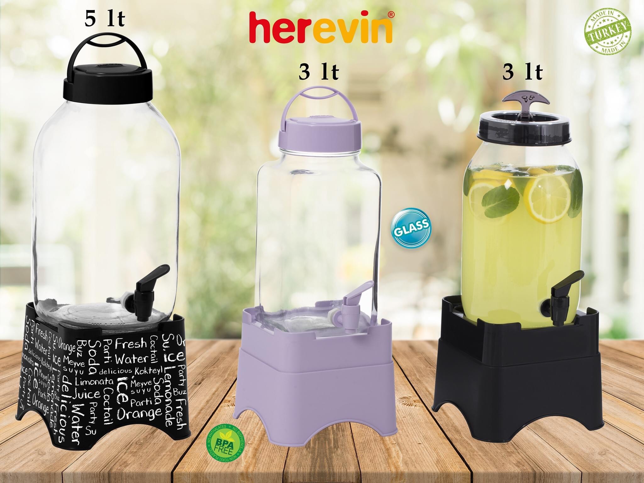 Đế Hũ Thủy Tinh Herevin 3L - HEHU137062-001.D