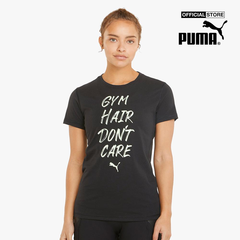 PUMA - Áo thun thể thao nữ ngắn tay Graphic Slogan 521630