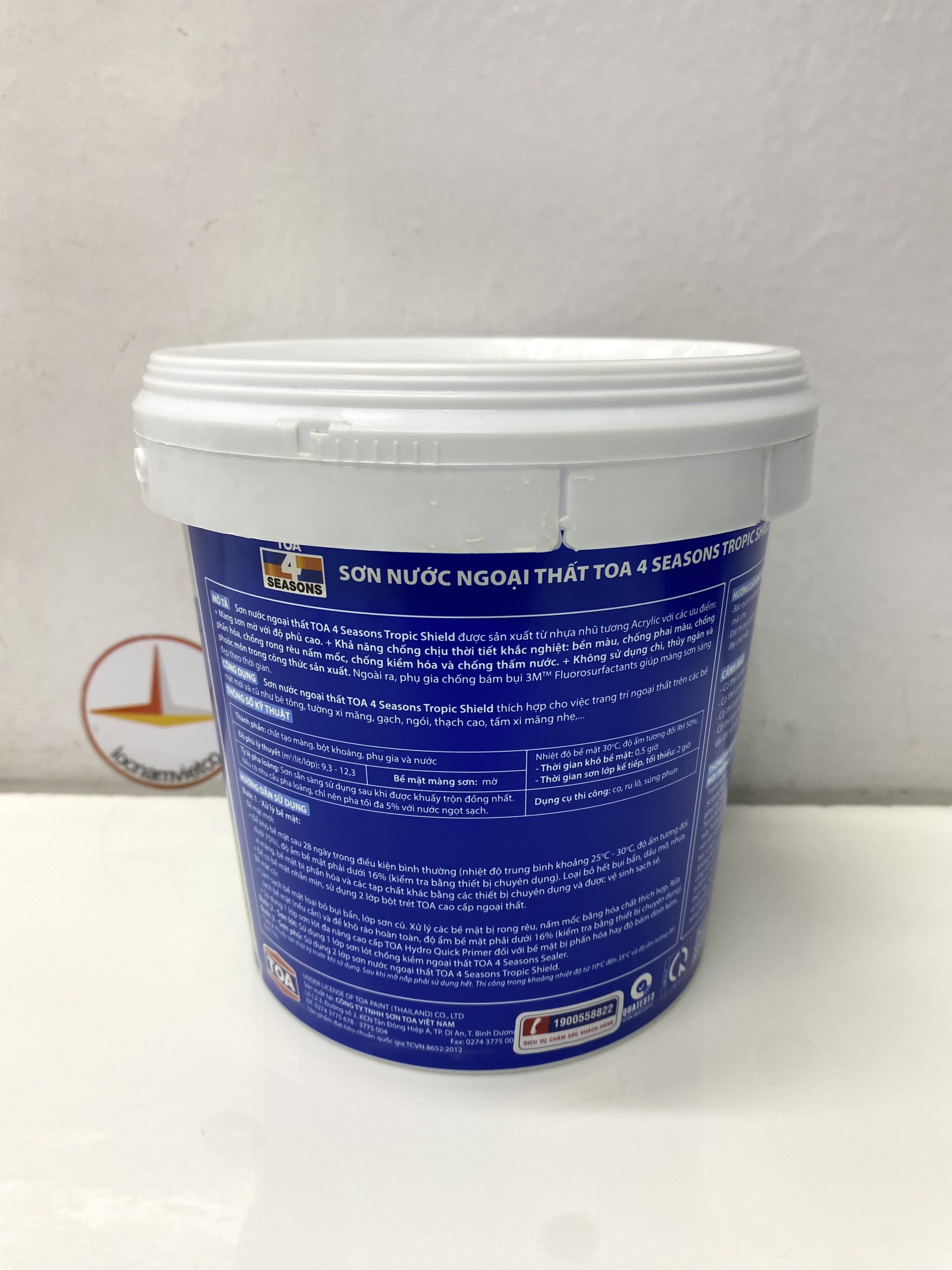 Sơn phào chỉ trong và ngoài nhà Toa 4 Seasons Tropic Shield màu C- 7294 _1L