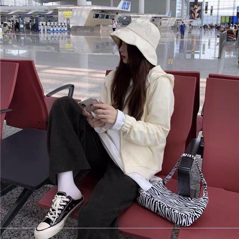 Quần Kaki Nhung Gân Ống Rộng Lưng thun Unisex ulzzang NutraCloset