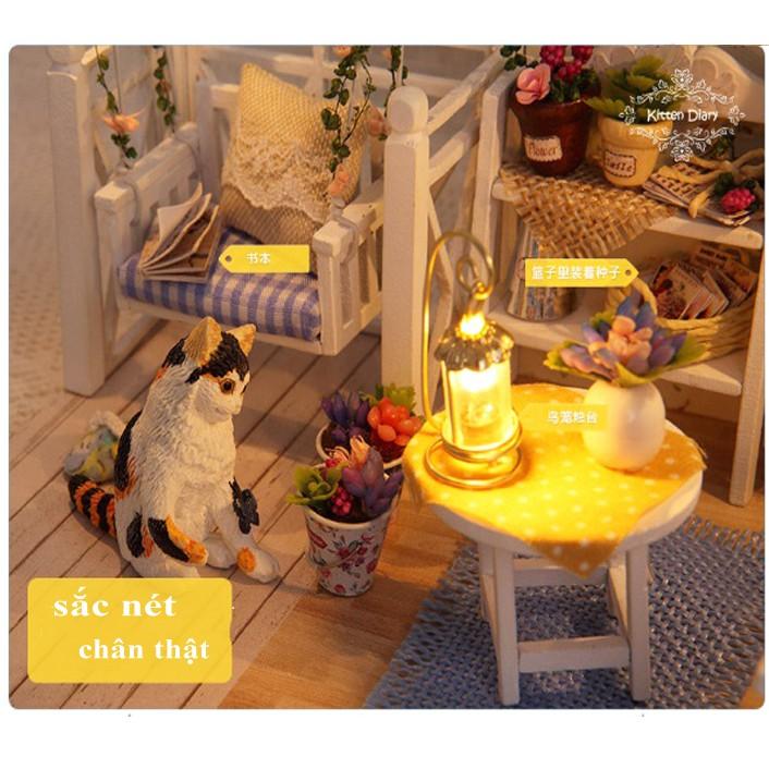 Đồ chơi mô hình nhà gỗ diy Cute Room No 3013 ( Tặng Mica Che Bụi + Keo)