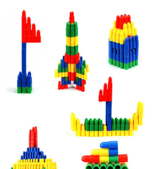 Đồ chơi ráp hình lắp ghép tai thỏ lego cho bé. Màu ngẫu nhiên