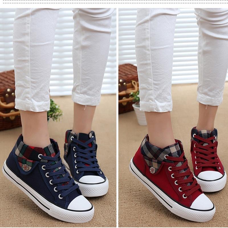 Women Casual Sport Breathable Canvas Shoes