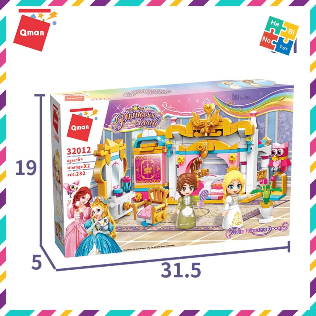 Bộ Đồ Chơi Xếp Hình Cho Bé Gái Qman 32012 Phòng Công Chúa 282 Chi Tiết