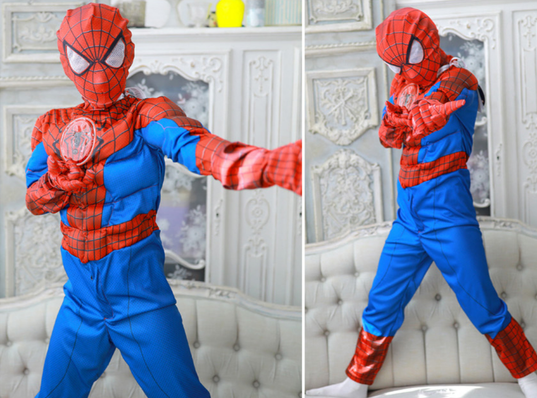 Trang phục hóa trang Spider Man - kèm phụ kiện cho bé