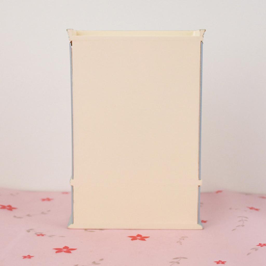 1/12 Dolls House Furniture Wood Cabinet Bookshelf Double Doors DIY Accessory