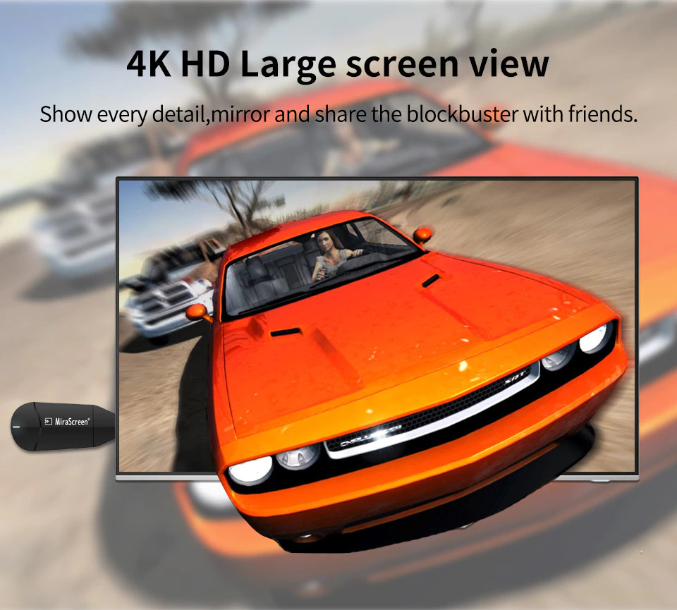 Thiết Bị HDMI Không Dây Kết Nối Điện Thoại Với TIVI FULL HD 4K K6 AZONE