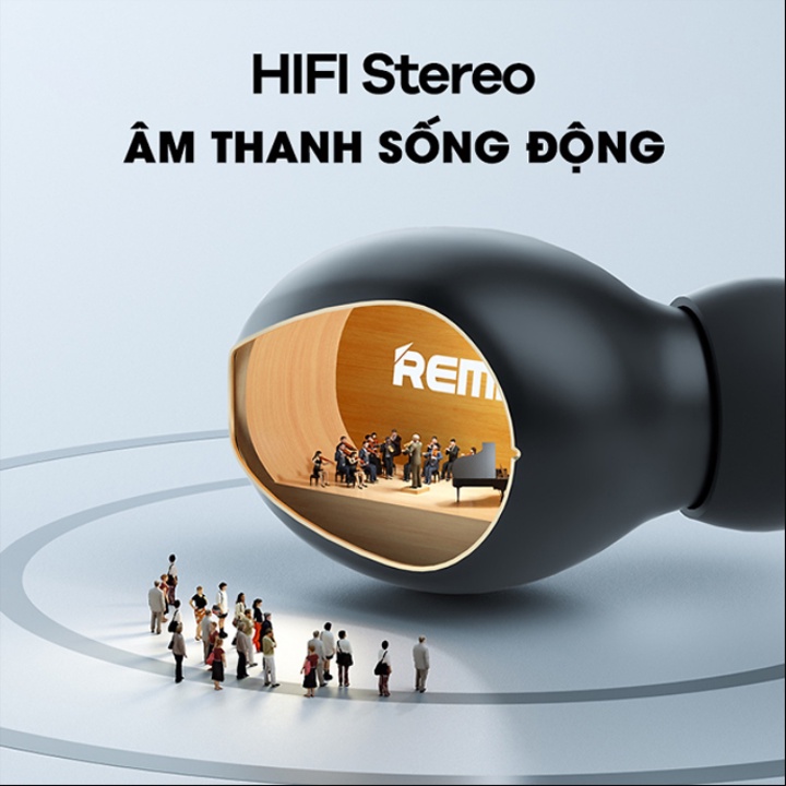 Tai Nghe Bluetooth True Wireless Remax TWS-41 tích hợp màn hình LED (Đen) - Hàng Chính Hãng