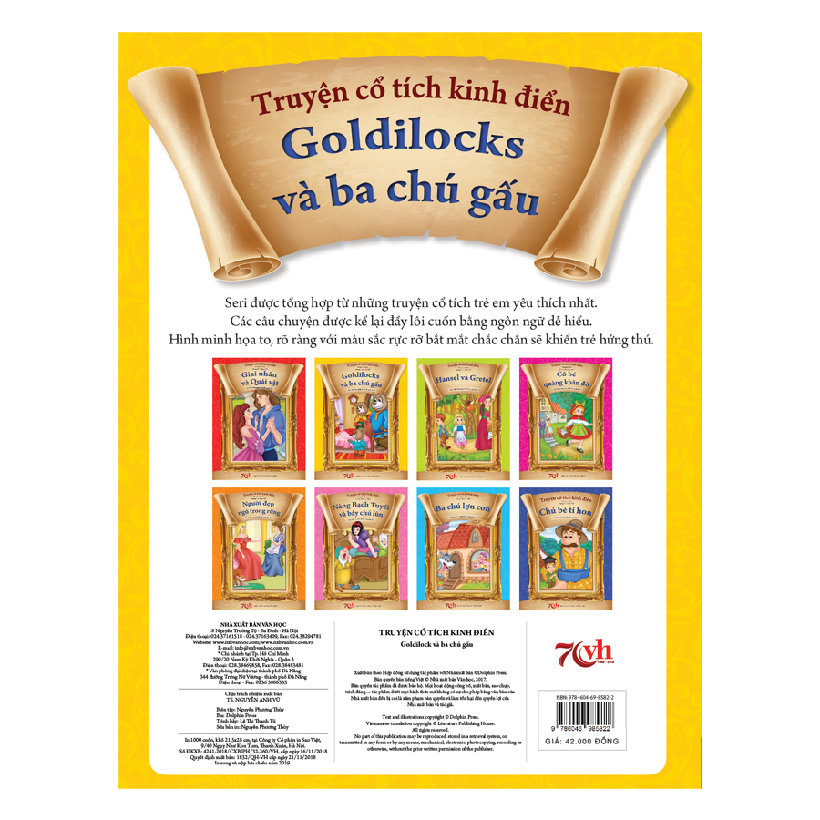 Truyện Cổ Tích Kinh Điển Goldilocks Và Ba Con Gấu