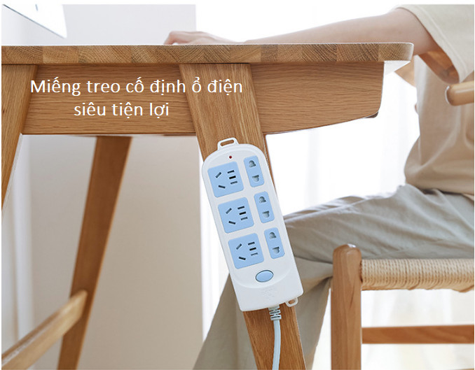Bộ dụng cụ treo cố định ổ cắm điện trượt thẳng siêu tiện dụng an toàn cho bé, giá đỡ các vật dụng gia đình GD248-TreoOCD-Vi
