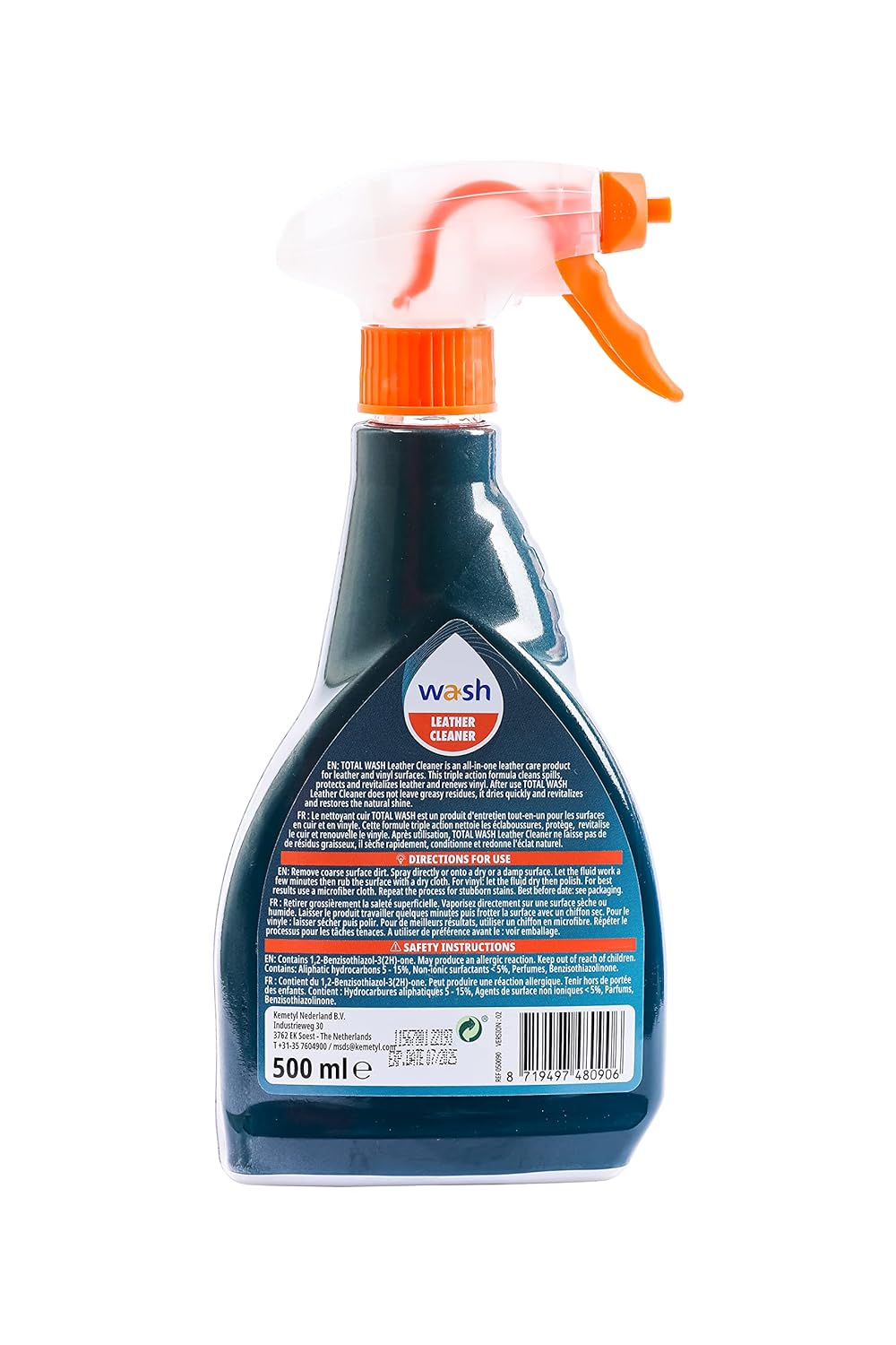 Dung dịch vệ sinh và bảo dưỡng ghế da ô tô Total Energies TE-LC500 500ml - làm mềm mịn da, phục hồi da, chống lão hóa da