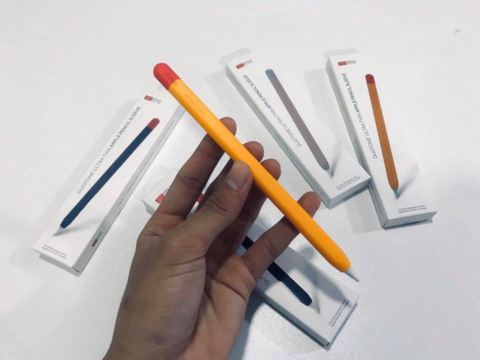 Ốp silicon bảo vệ Apple Pencil 2 kiểu bút chì - Hàng nhập khẩu