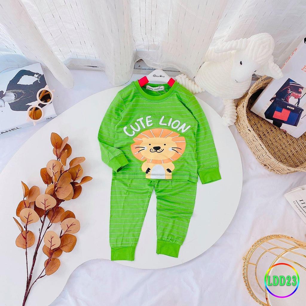 Bộ Dài Tay Cho Bé LDD23 Đồ Bộ Thun Lạnh Cao Cấp Mềm Mịn Thoáng Mát Hàng Chuẩn Loại 1 MINKY MOM