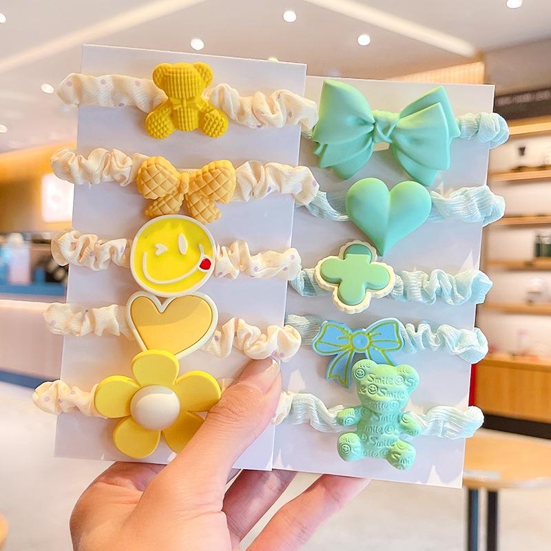 Dây Buộc Tóc Cao Su Co Giãn Phong Cách Hàn Quốc KIDS GENZ Dễ Thương Cho Bé Gái Dây cột tóc cao su cho bé