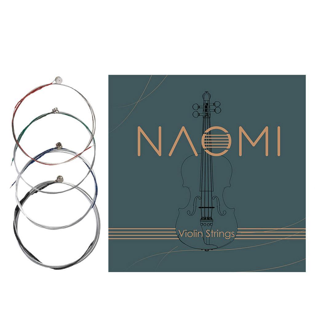 Full Set Violin Strings Size 4/4 3/4 Violin Strings Durable Replacement 1