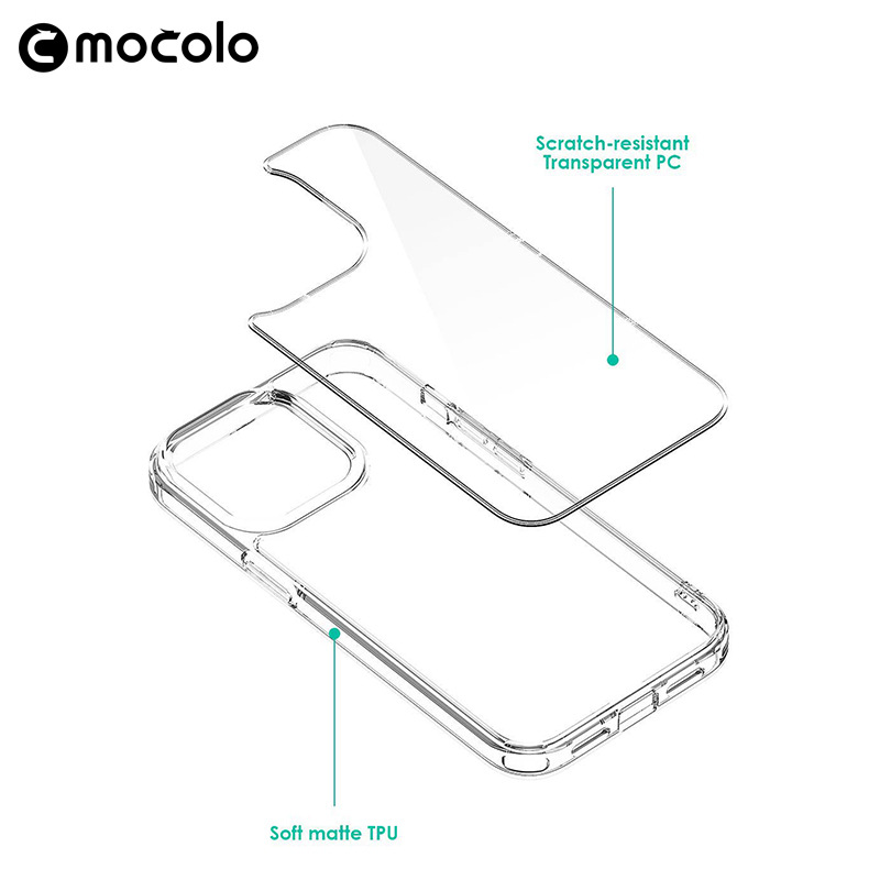 Ốp Lưng Trong Suốt Mocolo K08 PC Chống Ố Vàng Dành Cho Iphone 14/ 14 Plus/ 14 Pro/ 14 Pro Max - Hàng Chính Hãng