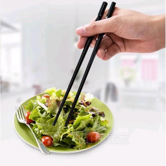 Combo 20 đôi đũa nhựa phíp đen xoắn chống trơn cao cấp