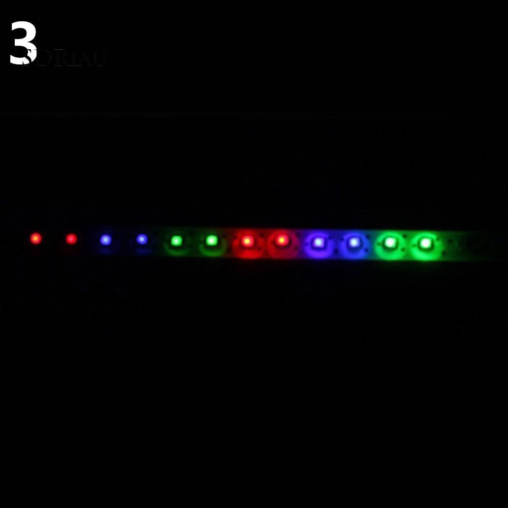 Dây đèn 32 bóng LED 12V 30cm đi đường ban ngày trang trí cho xe hơi nhiều màu