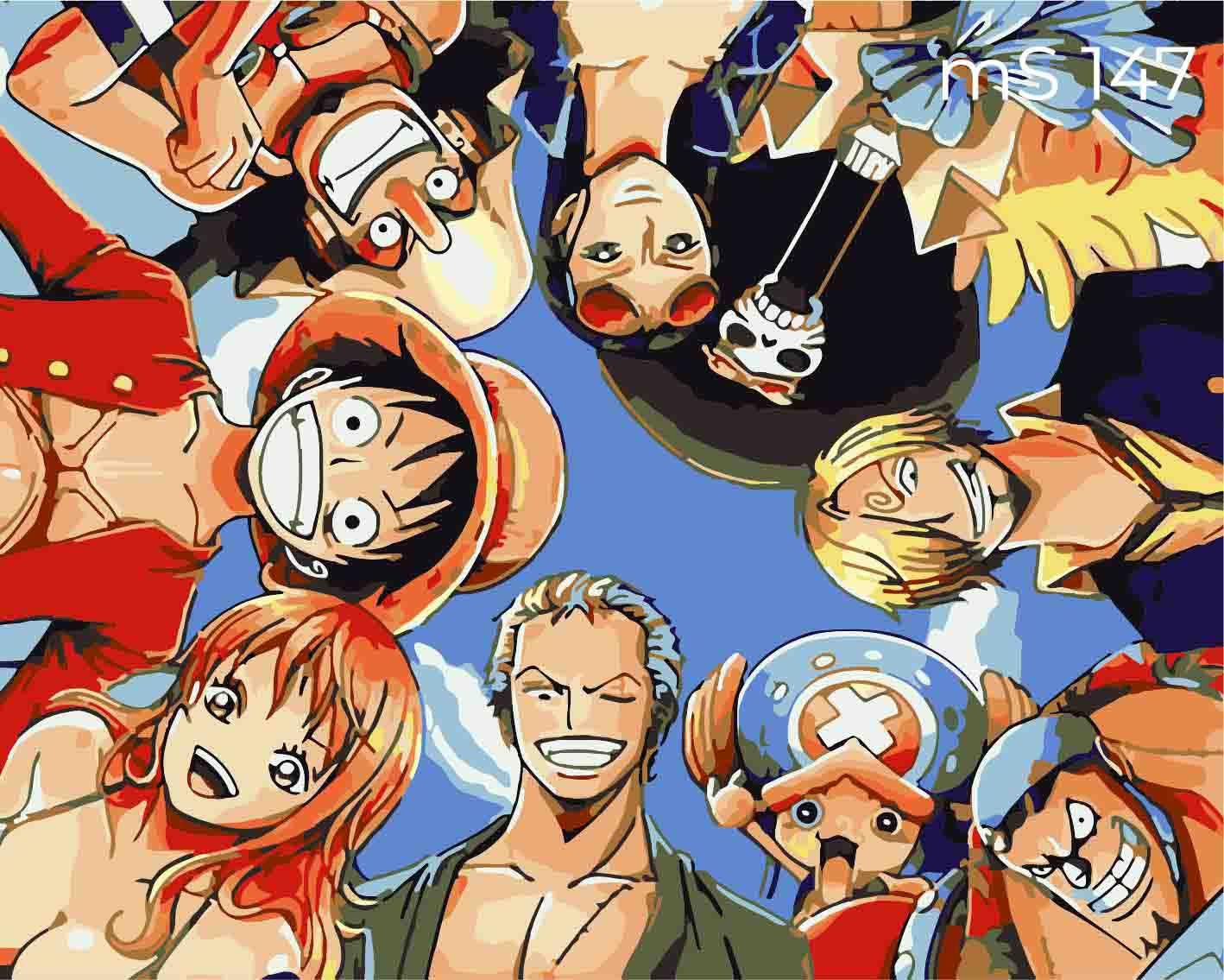 Tranh Tô Màu Theo Số - Tranh One Piece 8 - MS147