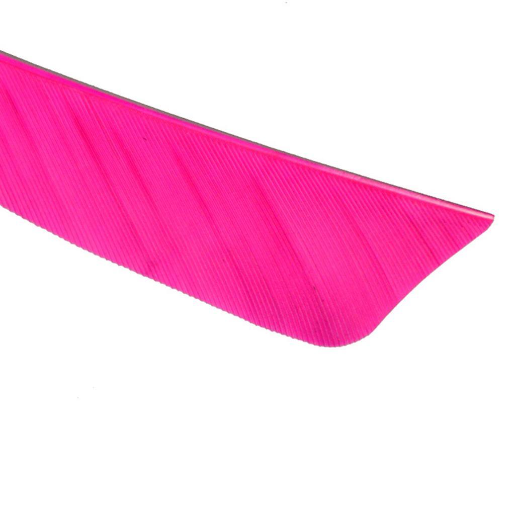 2-6pack 12 Pieces 4 Inch Archery Arrow Feathers Fletchings Vanes Rose Red