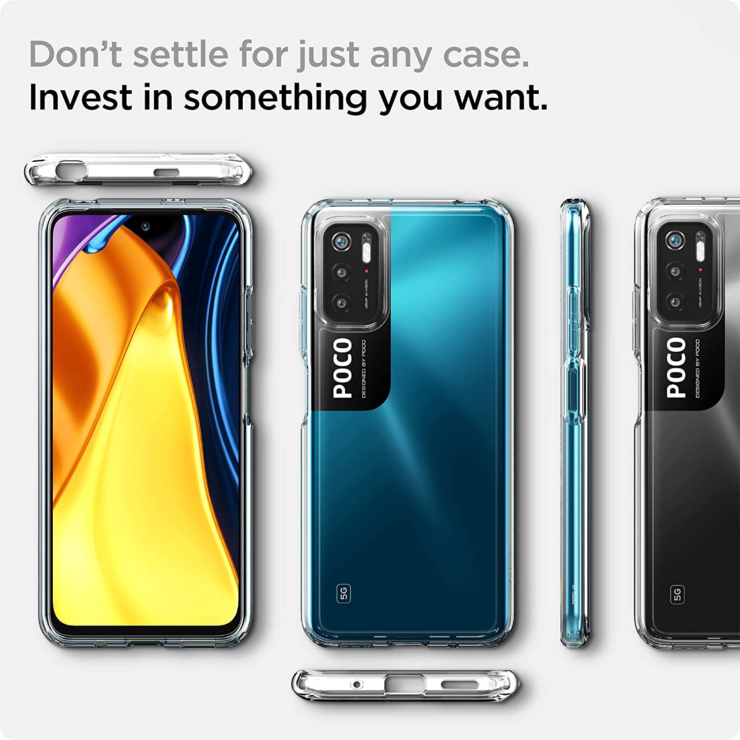 Ốp lưng silicon dẻo trong suốt mỏng 0.6mm cho Redmi Note 10 5G / Note 10T 5G / Poco M3 Pro hiệu Ultra Thin độ trong tuyệt đối chống trầy xước - Hàng nhập khẩu