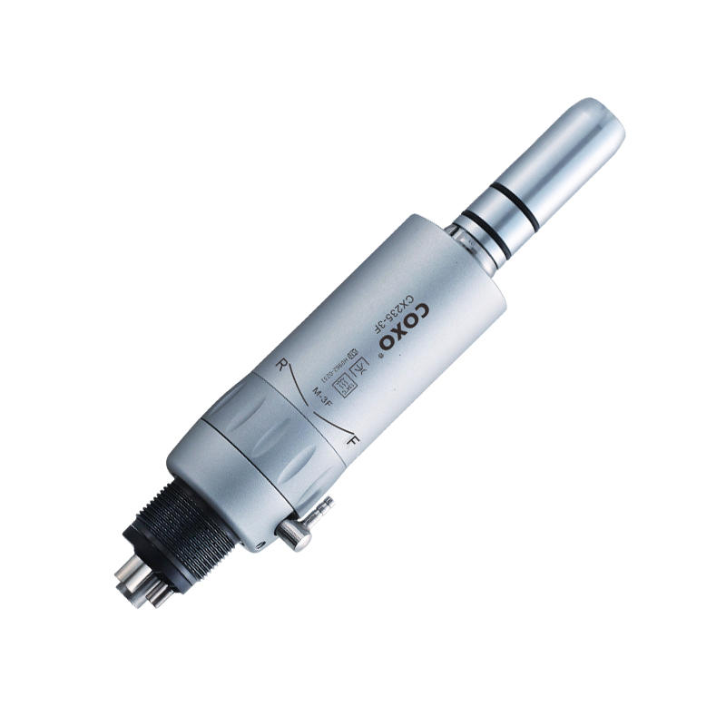 COXO CX235-3F cầm tốc độ thấp Nút nhấn kiểu E Mũi thẳng Hình nón Chốt tương phản Góc 2/4 lỗ Nha khoa