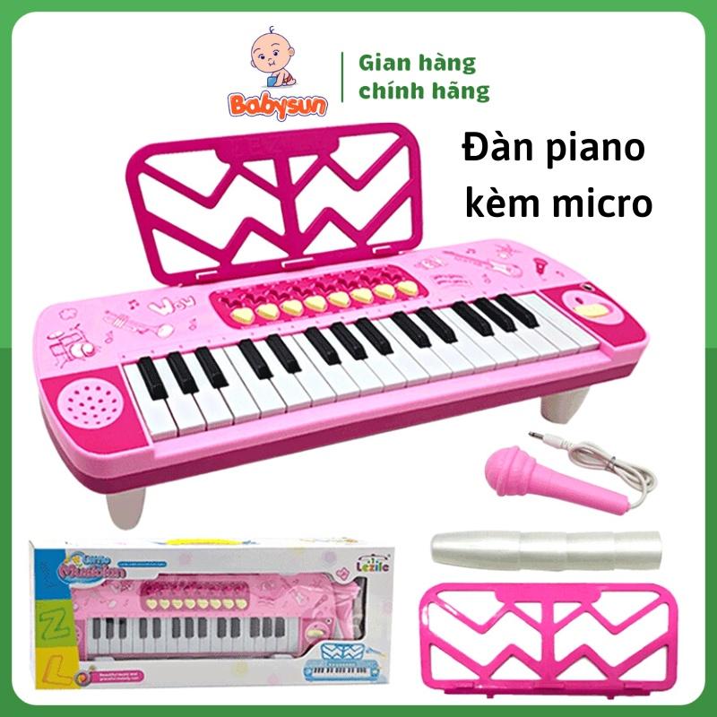 Đồ chơi đàn piano có micro cho bé trai, bé gái- có đèn nhạc âm thanh chuẩn