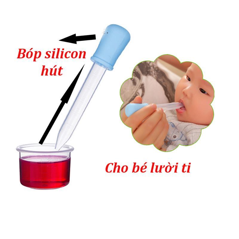 Set 5 Ống Hút Sữa, Bón Thuốc Loại 5ml Silicon Hàng Chuẩn Loại 1 Ống Chiết Nhỏ Giọt