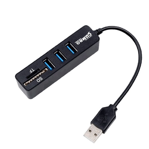 Combo hub usb 2.0 + card reader- JL