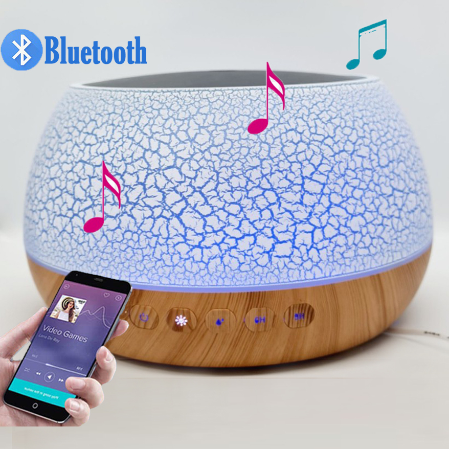 Máy Xông Tinh Dầu Có Loa Bluetooth Kết Nối Với Điện Thoại Nghe Nhạc Cực Hay, Máy Khuếch Tán Tinh Dầu Cho Phòng Lớn Thể Tích 1000ML, Có Remote Điều Khiển Từ Xa và Đèn LED Biến Đổi Màu Cực Đẹp