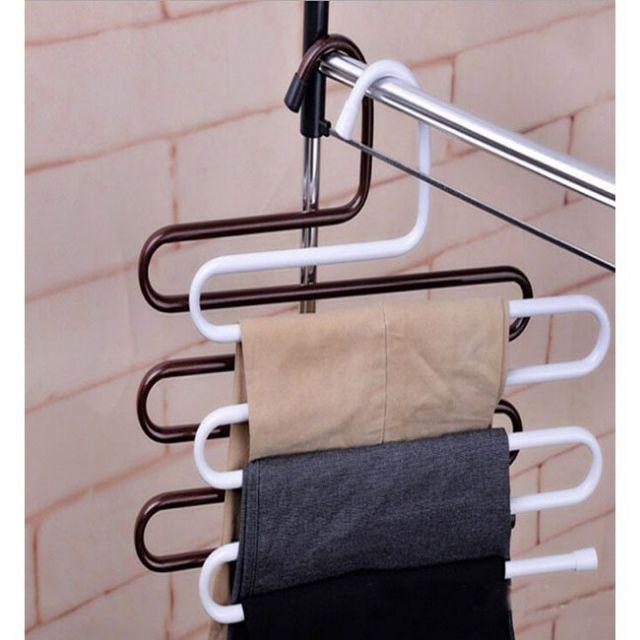 Móc treo quần áo 5 tầng kim loại