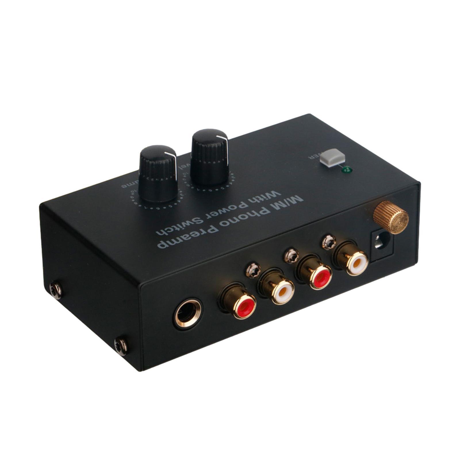Phono Turntable Preamp  Record Player Knob Control