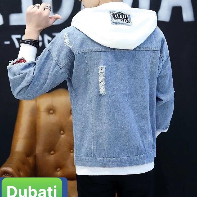 ÁO KHOÁC JEAN UNISEX CHẤT BÒ NAM NỮ PHỐI NON VẢI NỈ PHON CÁCH HÀN QUỐC- DUBATI FASHION