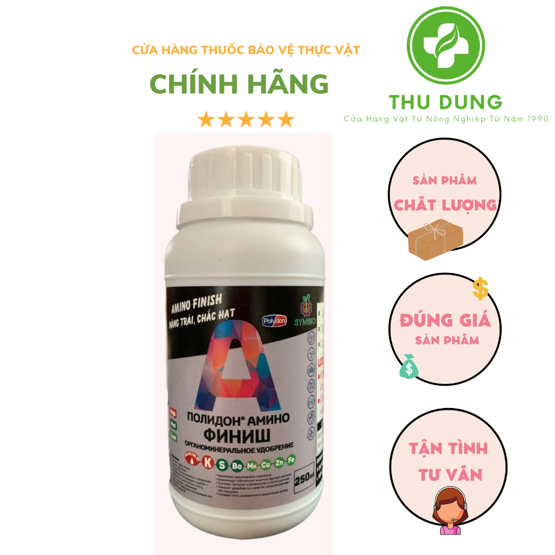 Phân bón AMINO F.I.N.I.S.H 250ml - Đặc trái, chắc hạt, nặng củ, tăng độ ngọt và mùi vị