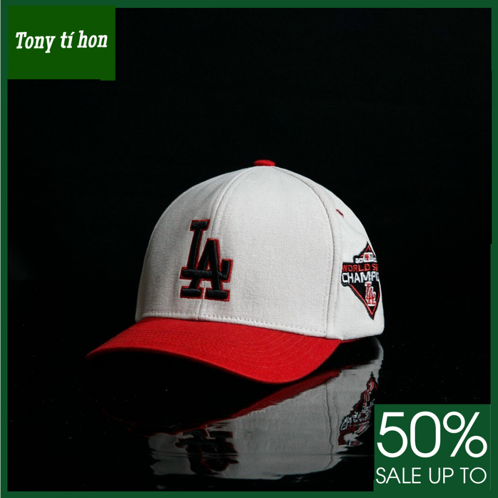 Tony tí hon - Mũ/nón kết lưỡi trai nam nữ LA thời trang nam nữ cao cấp - đỏ