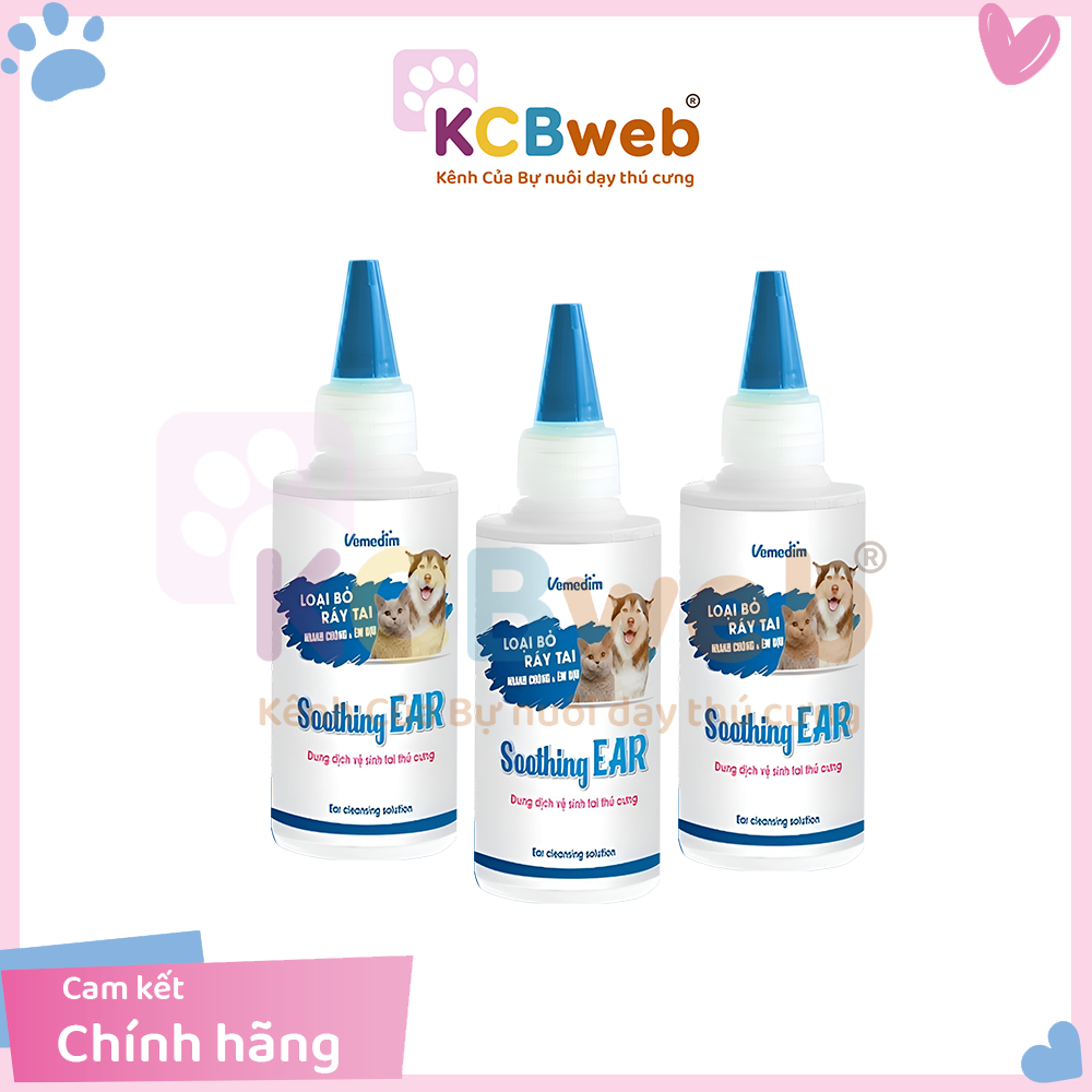 Nước vệ sinh tai cho chó mèo Vemedim Soothing Ear