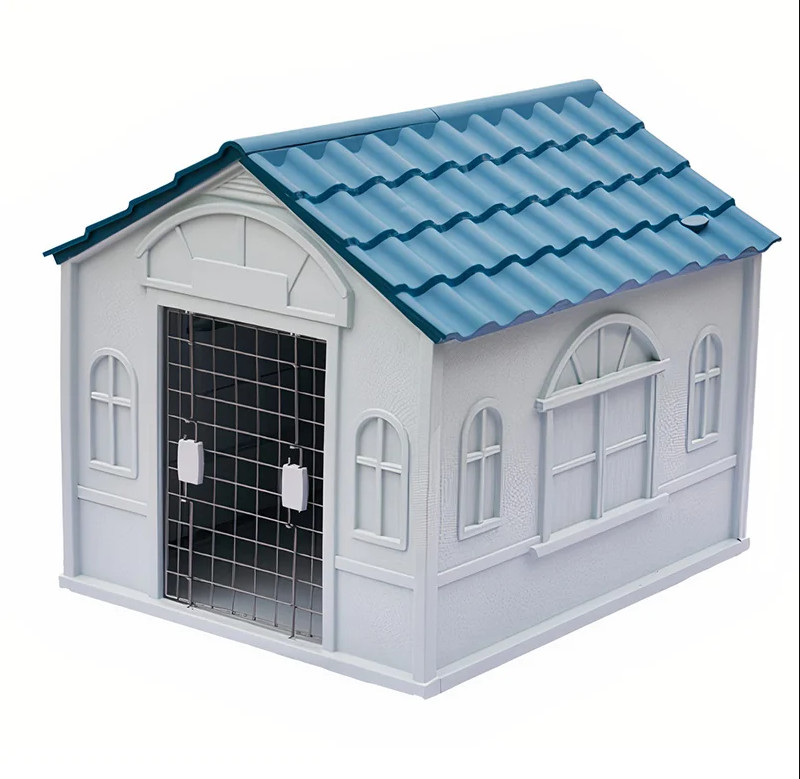 Nhà nhựa/ Chuồng nhựa kèm cửa cho chó XINDING Dog House 432 size nhỏ chất liệu nhựa cao cấp dùng ngoài trời cho thú cưng size  (nhỏ): 75.7 x 65 x 63 (cm) (giao màu ngẫu nhiên)