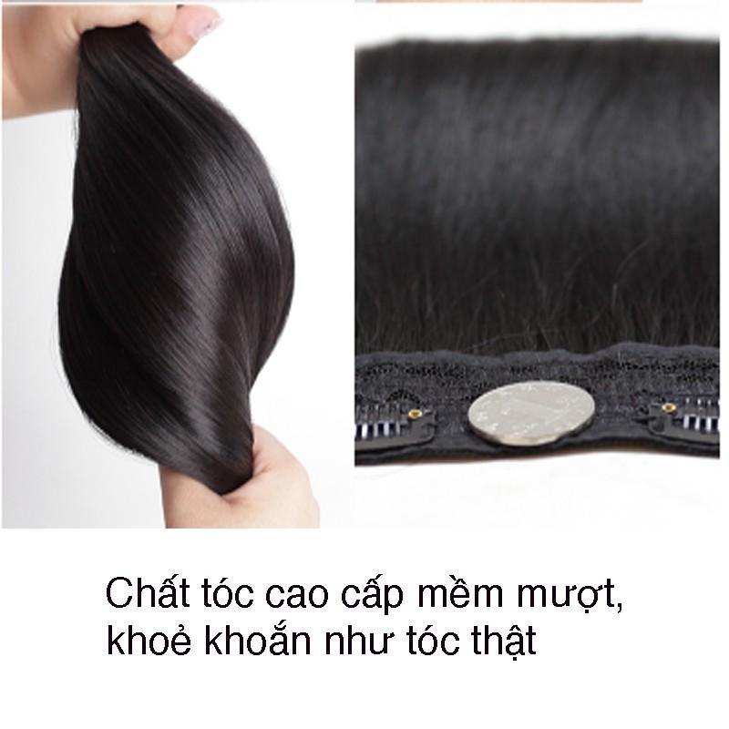 Sét 3 dải Kẹp Tóc Giả Kẹp thẳng cao cấp làm dày tóc, tự nhiên mềm đẹp