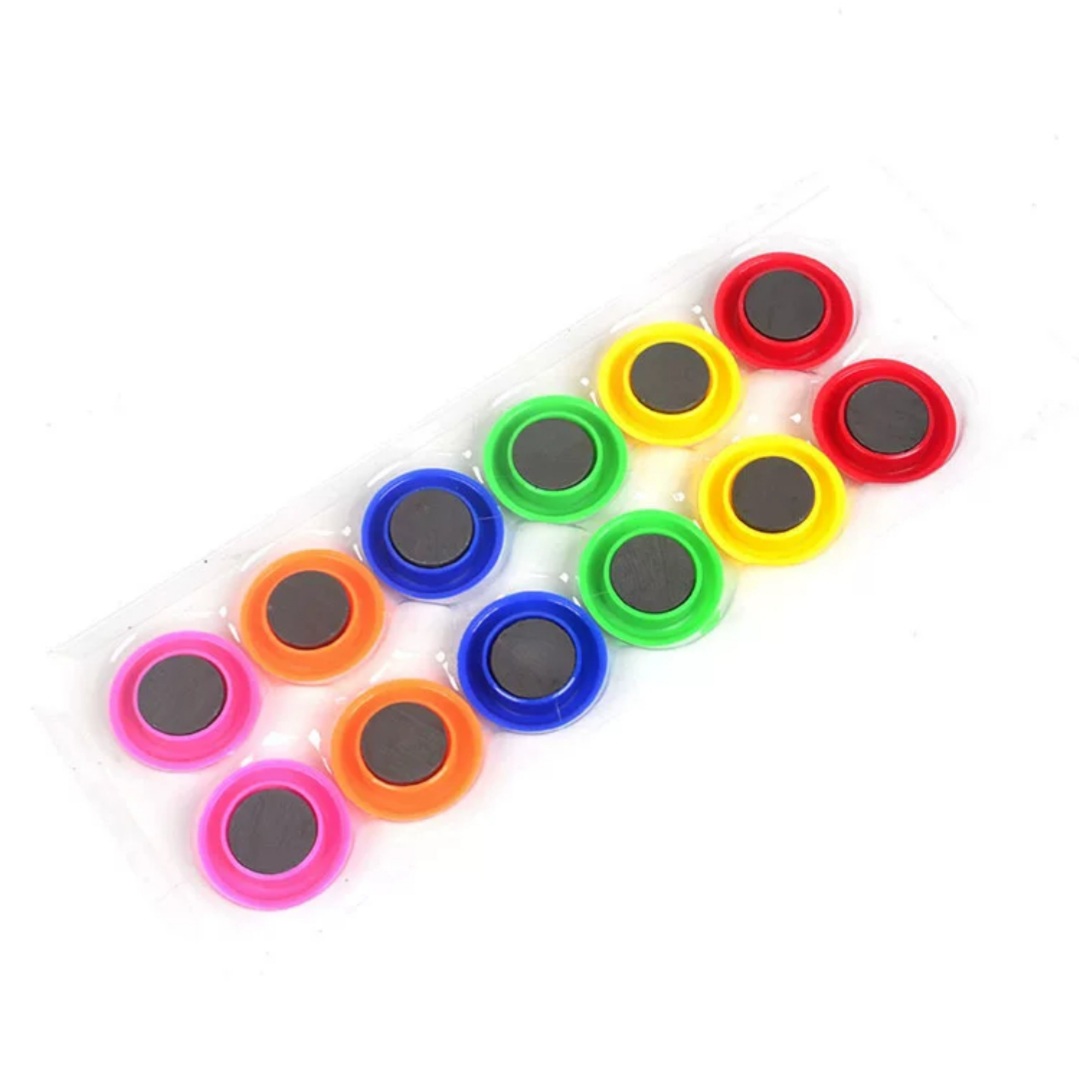 Nam châm vỉ 12 viên đường kính 3cm