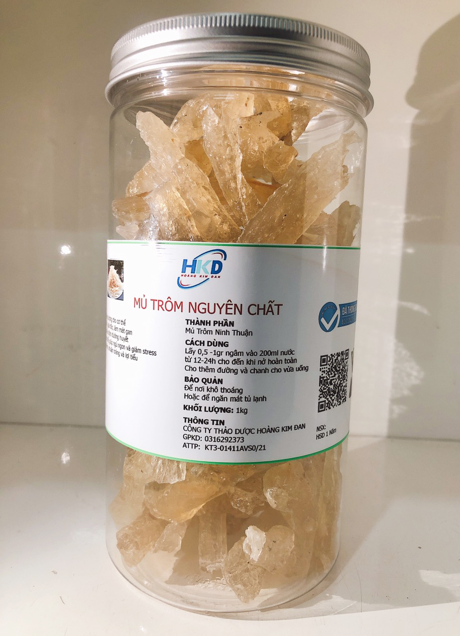 Mủ trôm nguyên chất Ninh Thuận (Hủ 1kg)