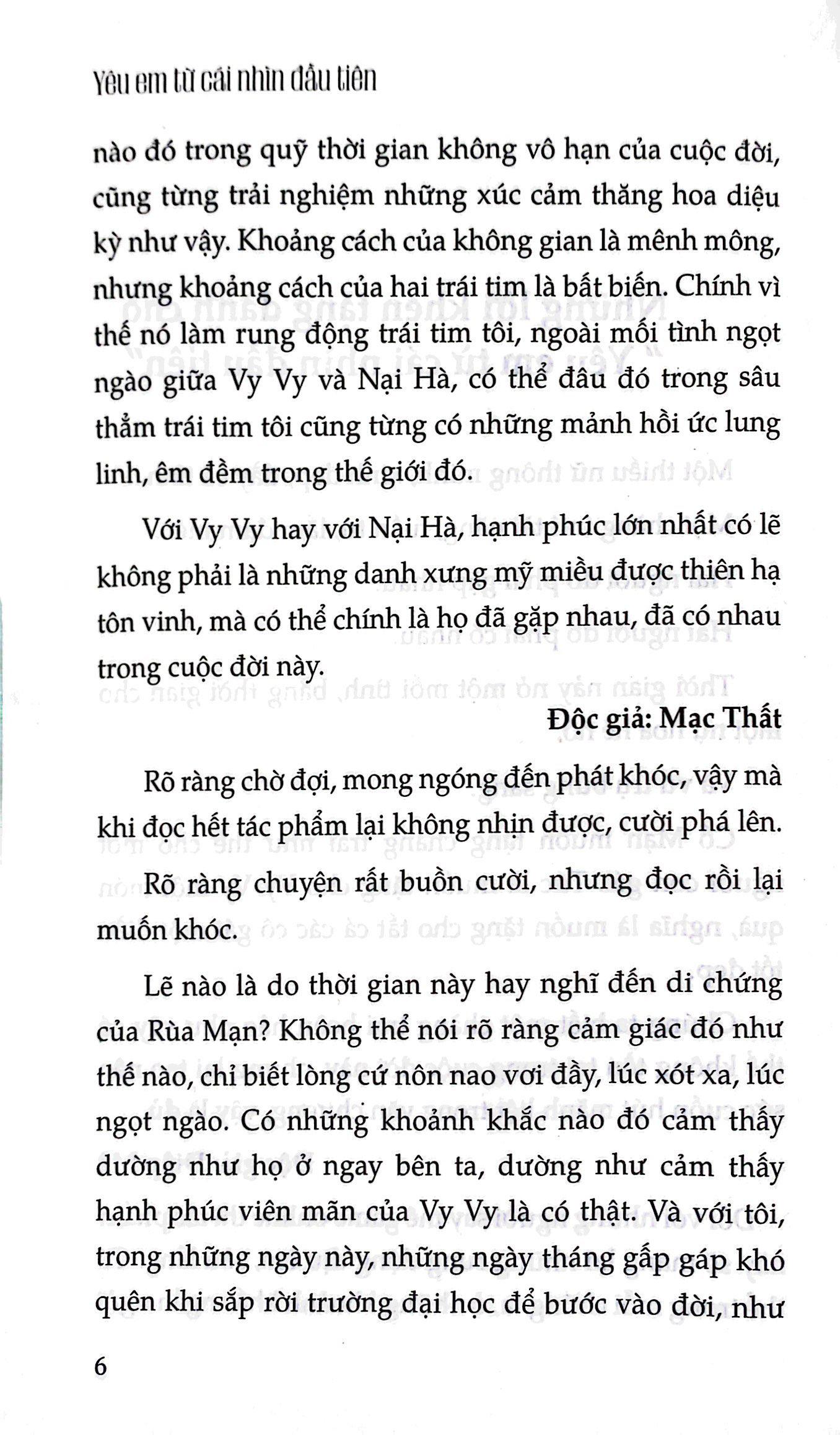 Yêu Em Từ Cái Nhìn Đầu Tiên (Tái Bản 2023)