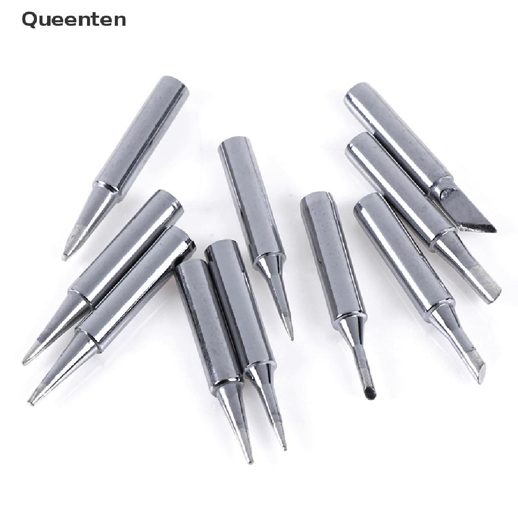 Queenten 10pcs constant-temperature common solder soldering iron tip for 900m 963 station VN