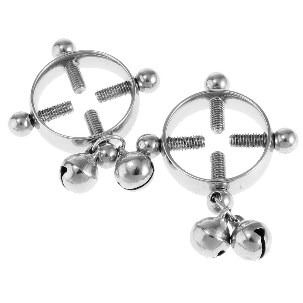 2pcs Women Nipple Shields Screw Body Piercing Jewelry Circle None Piercing