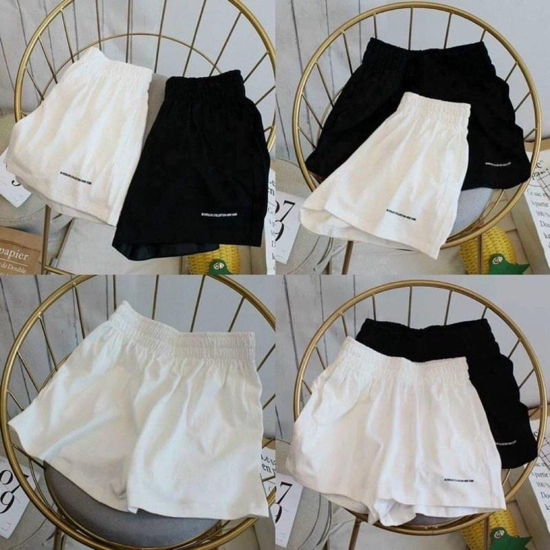 Thời trang quần short nữ cạp chun chất vải đũi xước thoáng mát