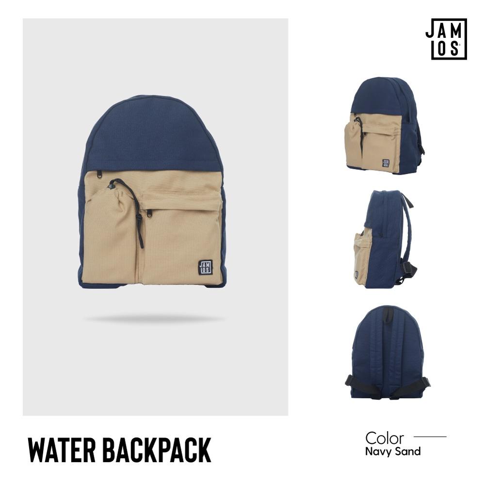 Balo thời trang đi học đi làm nhiều ngăn đựng bình nước vải canvas Water Back Jamlos