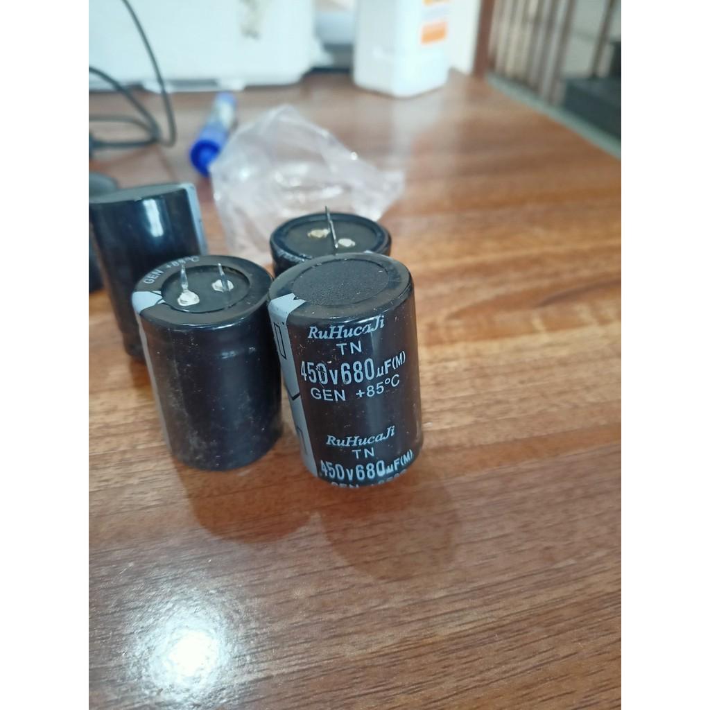 Tụ nguồn 680uf 450v combo 5 chiếc