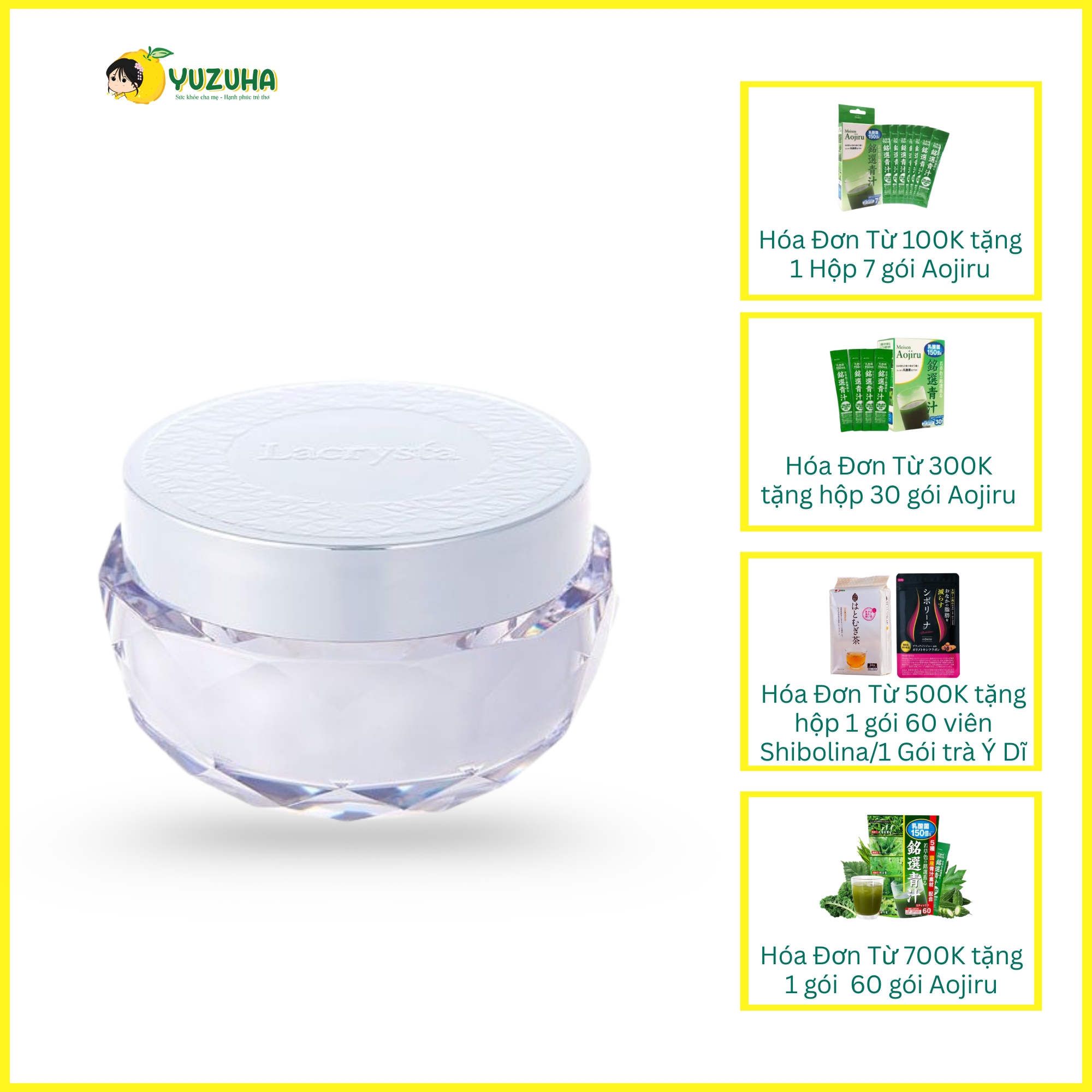 Kem Dưỡng Da Ban Đêm Giúp Da Mịn Màng Căng Bóng LACRYSTA SELECTABLE NIGHT CREAM - Yuzuha Shop