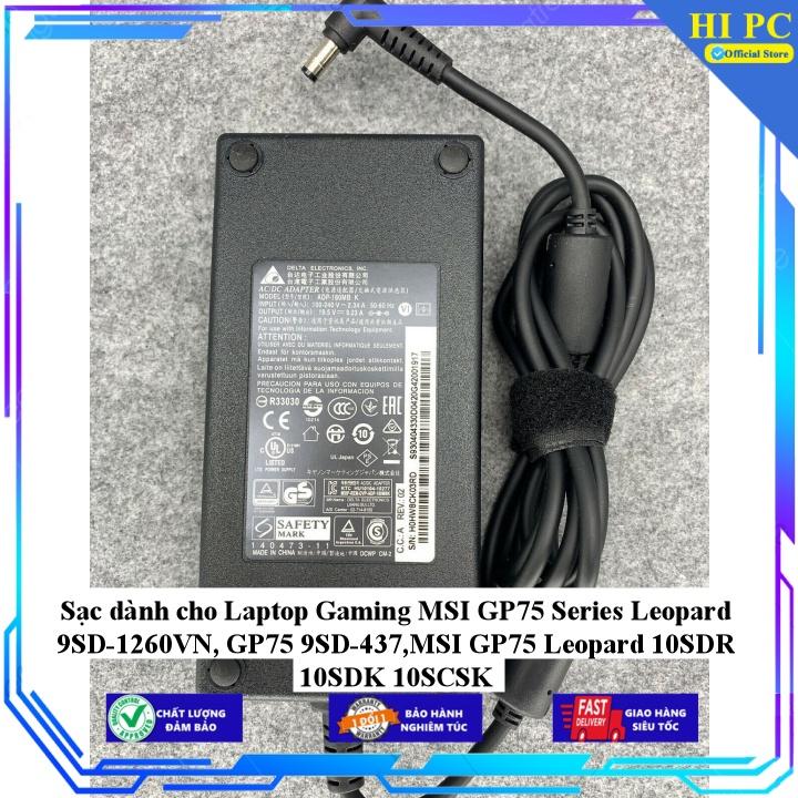 Sạc dành cho Laptop Gaming MSI GP75 Series Leopard 9SD-1260VN GP75 9SD-437 MSI GP75 Leopard 10SDR 10SDK 10SCSK - Kèm Dây nguồn - Hàng Nhập Khẩu