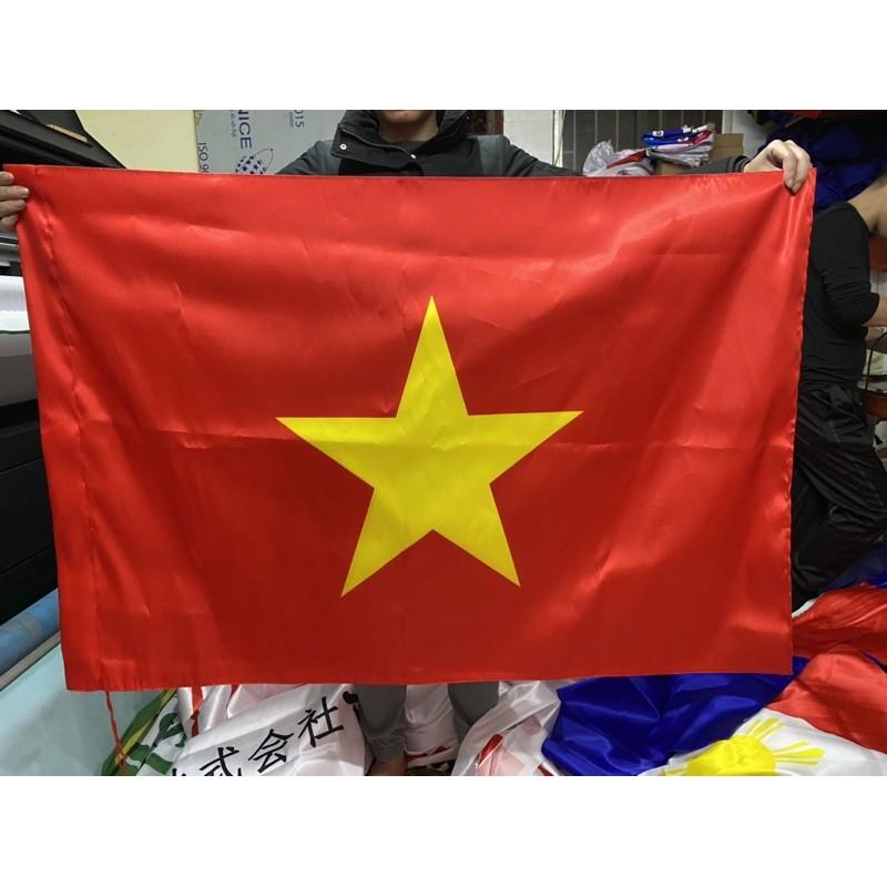 Cờ Việt Nam in chuyển nhiệt 2 lớp vải 2 mặt các kích thước