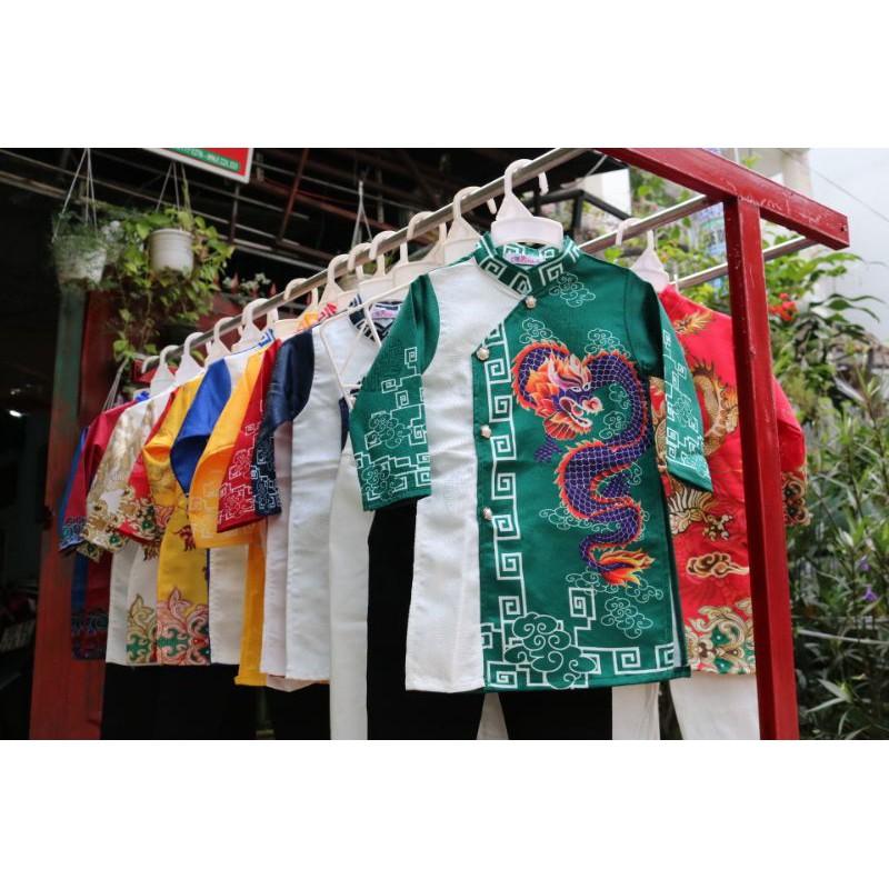 Áo dài cách tân gấm thượng Hải